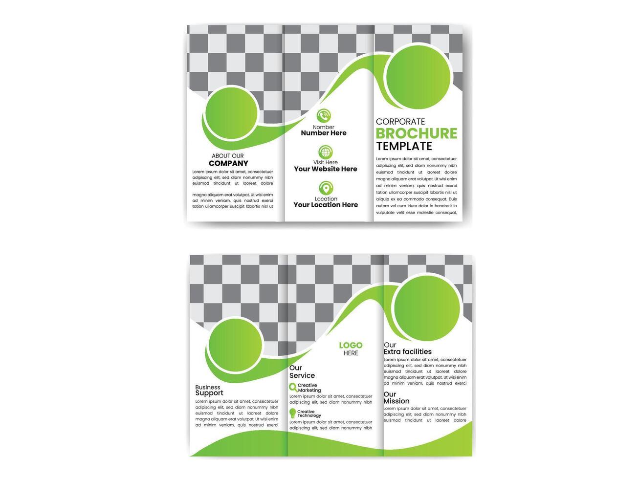 Corporate company profile brochure template vector