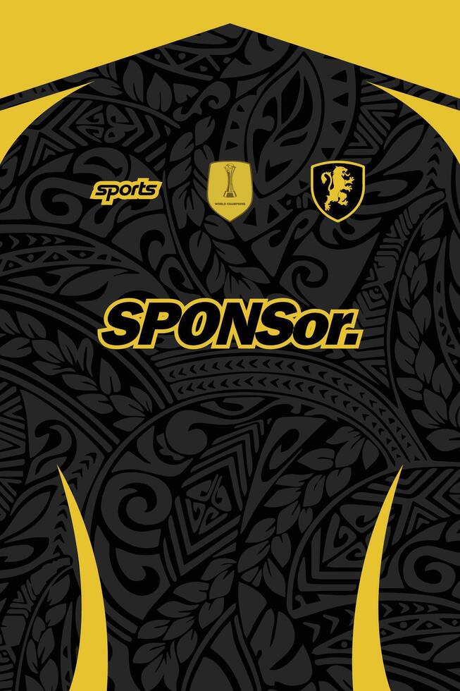 PATTERN JERSEY FOR SUBLIMATION FOOTBALL KIT AND BACKGROUND SPORT DESIGN vector