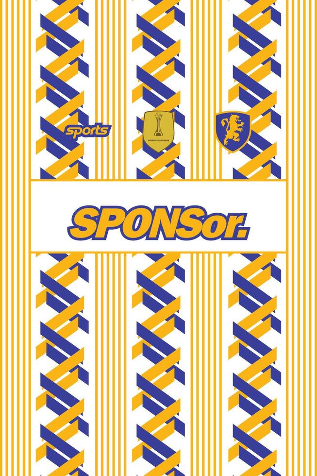 PATTERN JERSEY FOR SUBLIMATION FOOTBALL KIT AND SPORT APPAREL vector