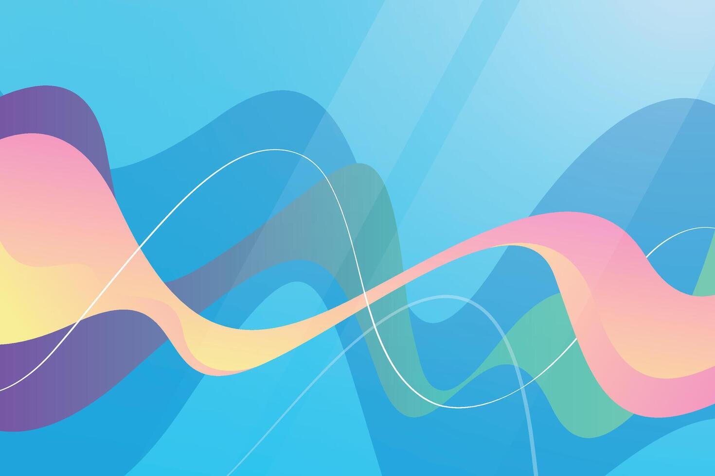 Modern abstract wavy shapes background. Colorful abstract tentacles backdrop. Dynamic liquid geometric background with gradient colors. vector