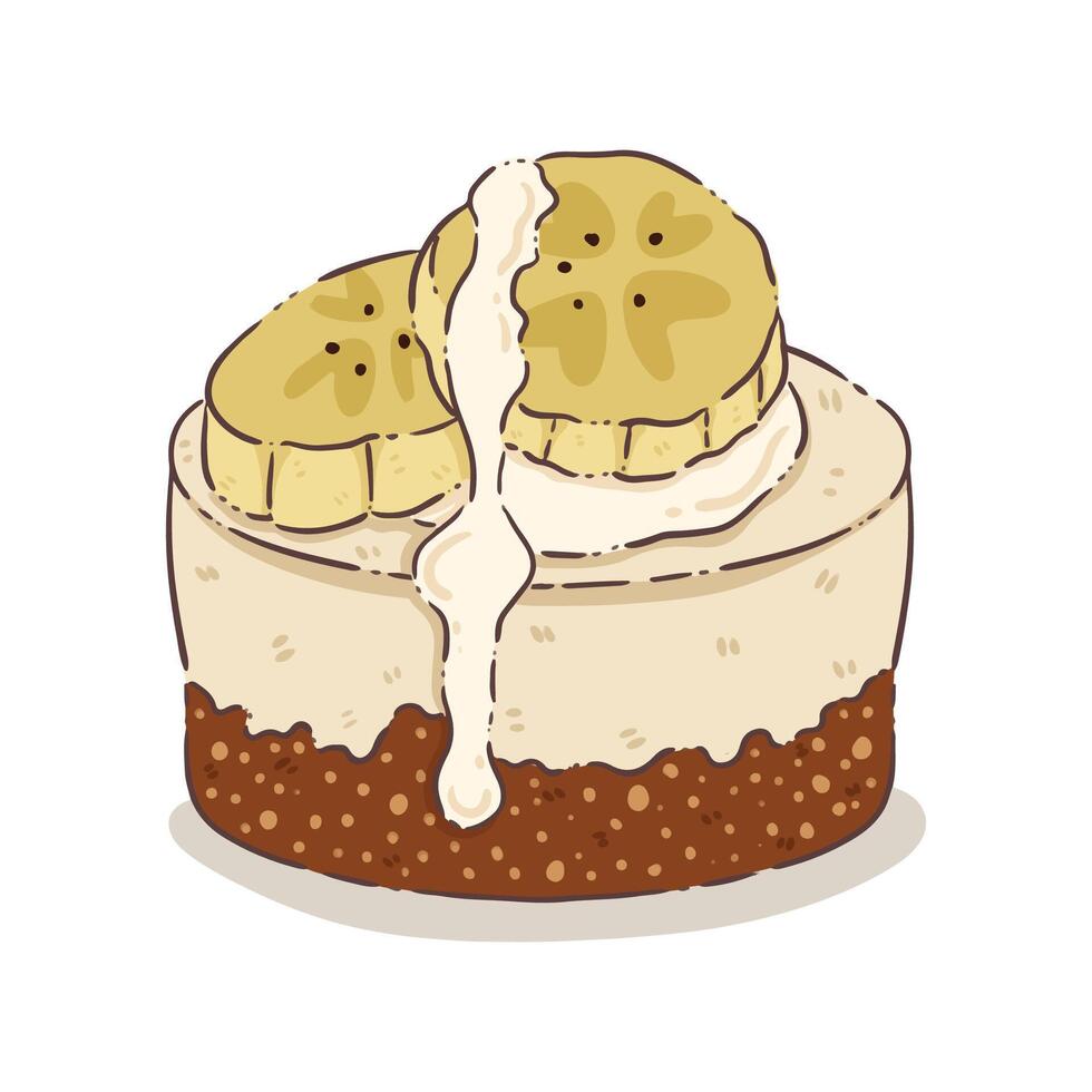 sweet food cake vector