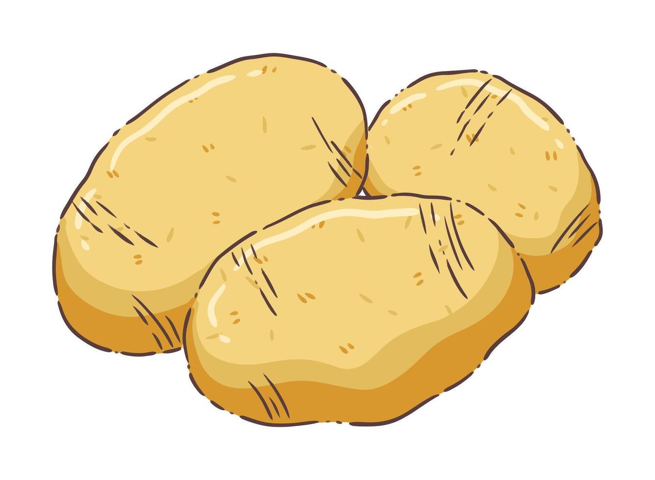 Potato food vegetable vector
