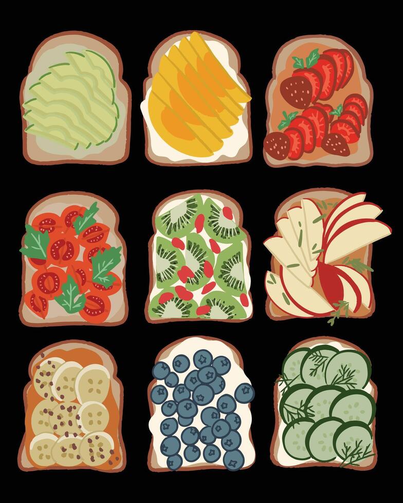 sanwich food healthy vector