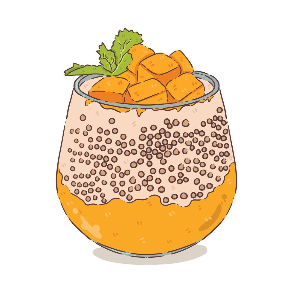 vecter Mango sweet food vector