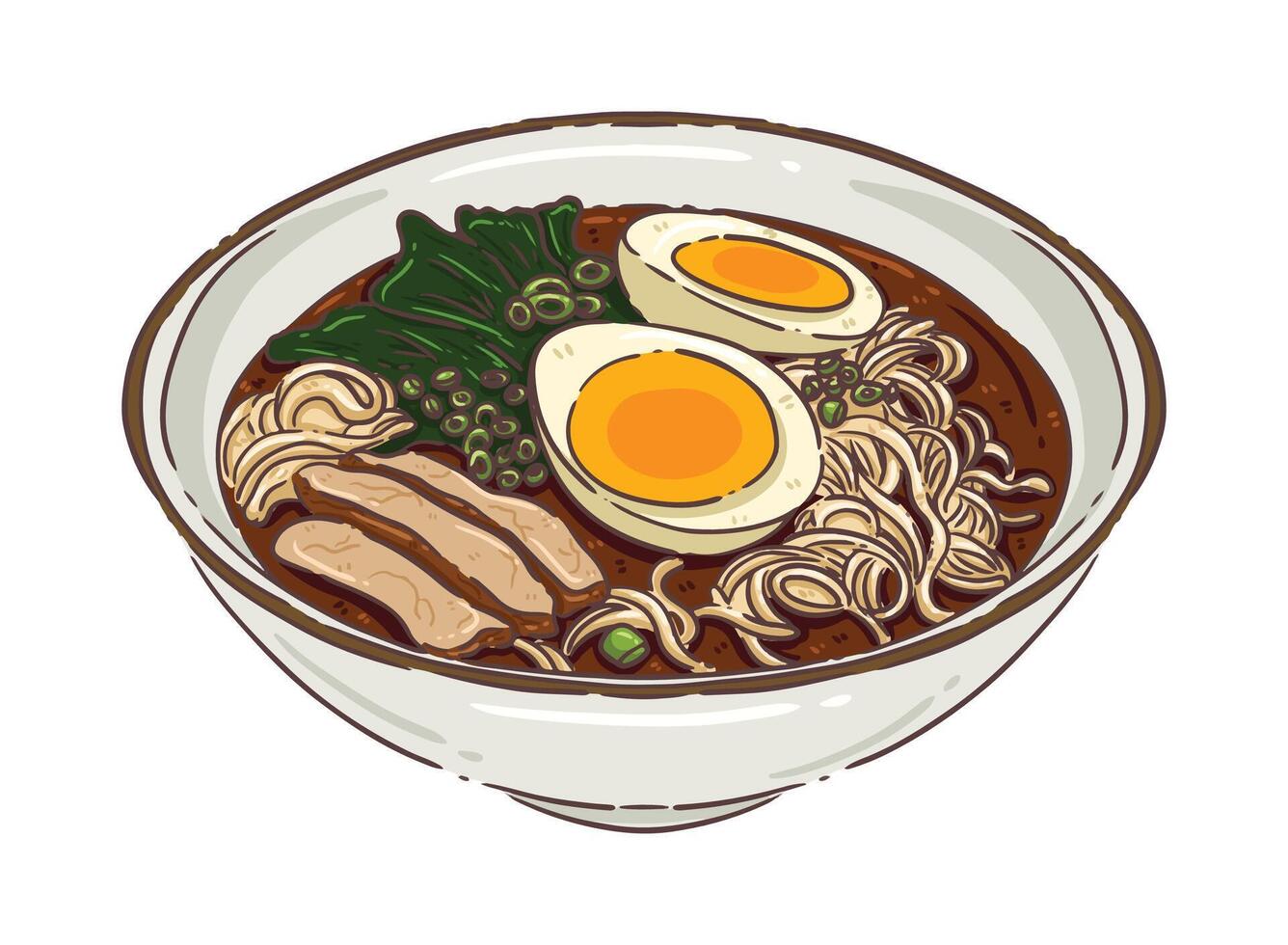 Ramen japan vecter food vector