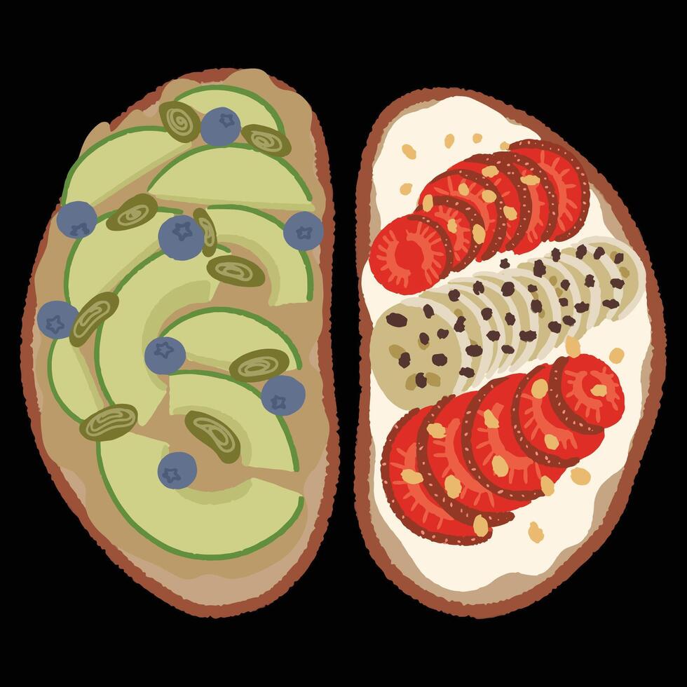 Sanwich set vecter vector