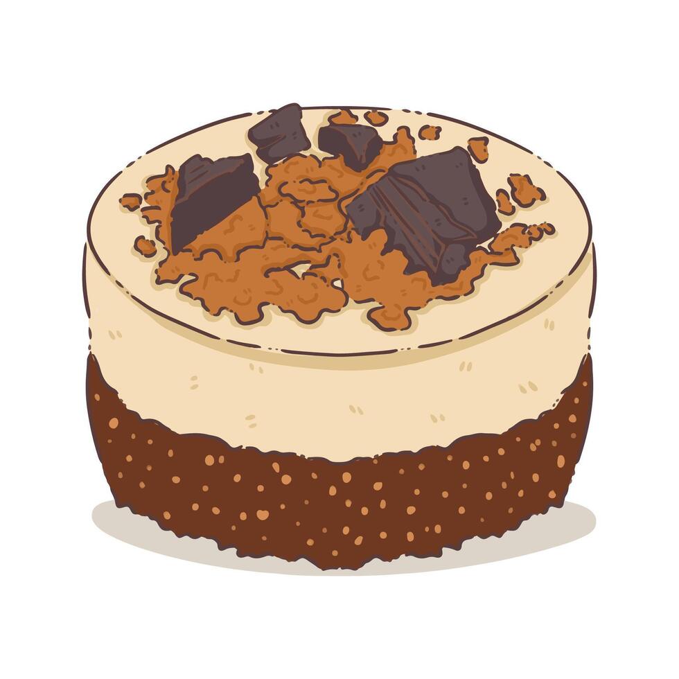 Chocolate food isolate vector