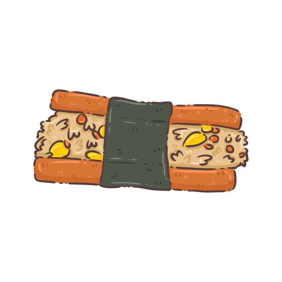 japan food sushi vector