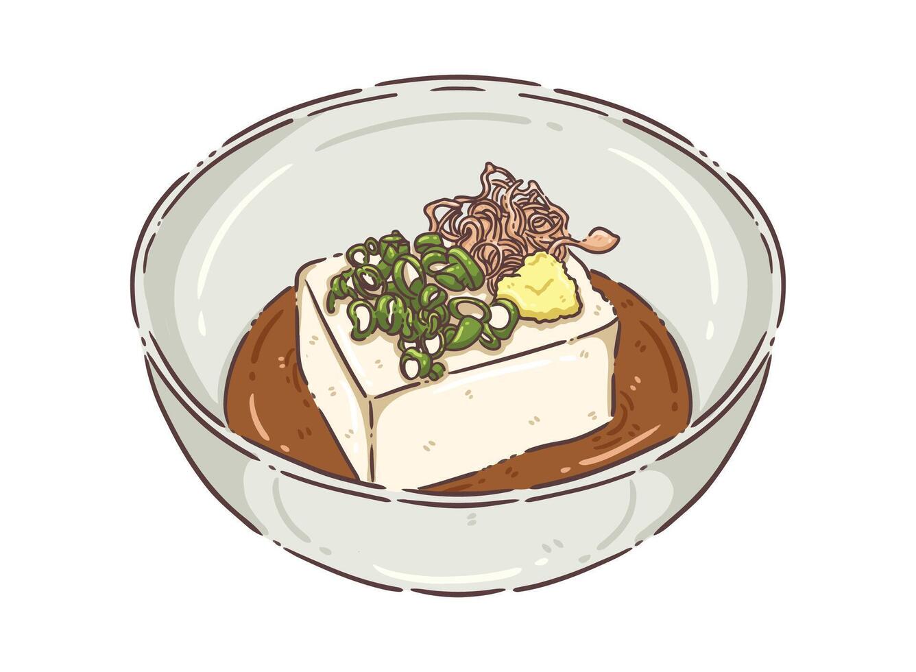 food tofu isolate vector