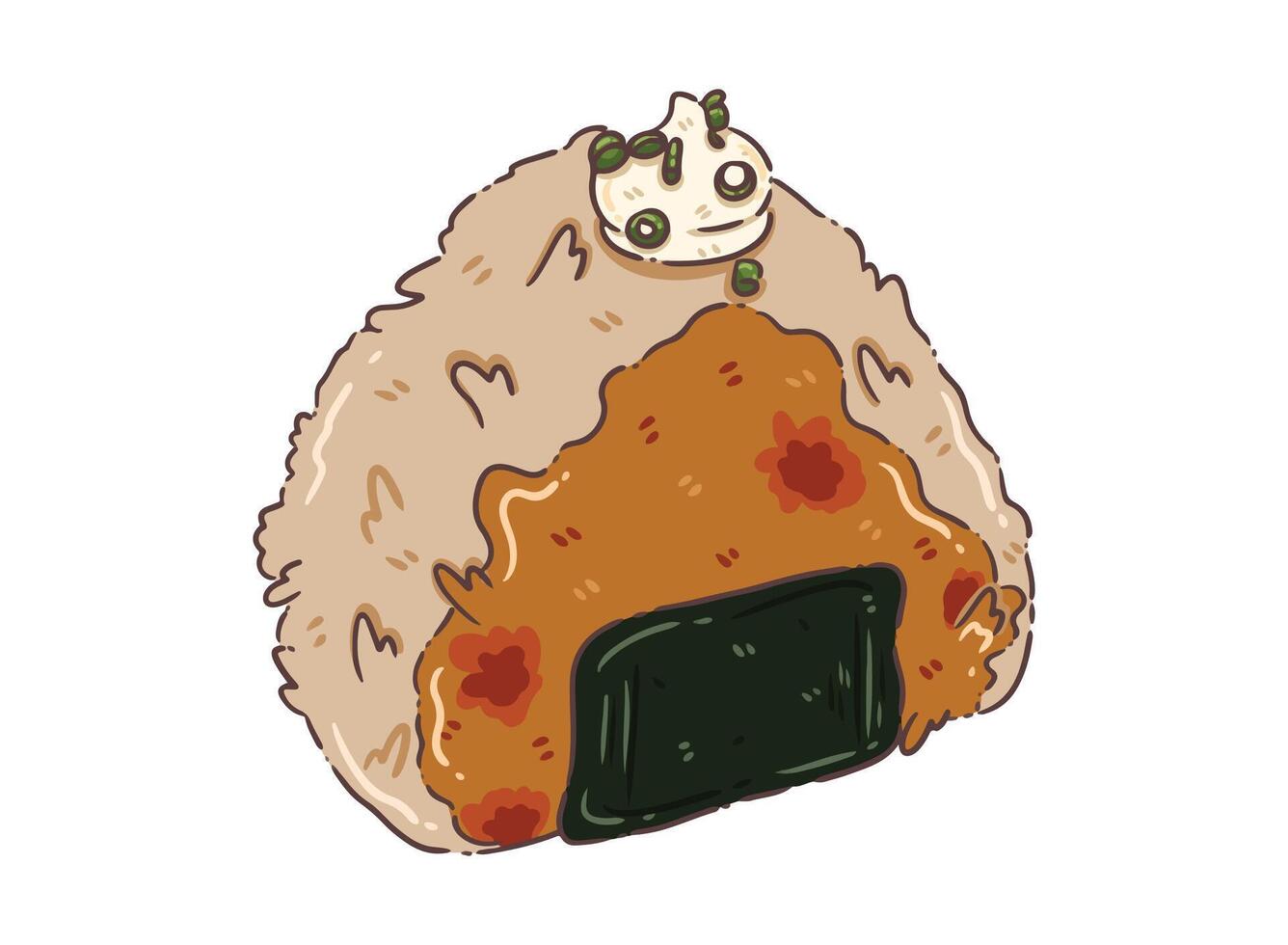 rice boll japan vector