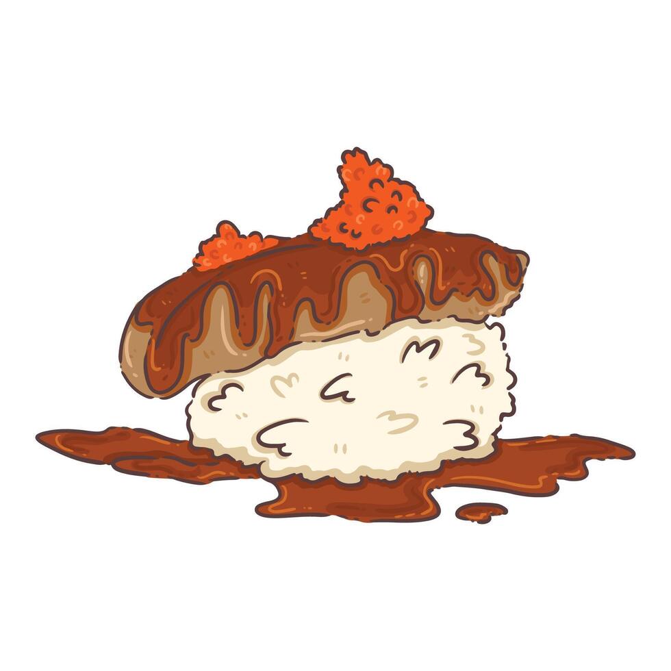 sushi food jaoan vector