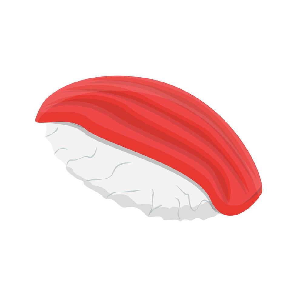 egg sushi isometric illustration suitable for menu templates and food packaging designs vector