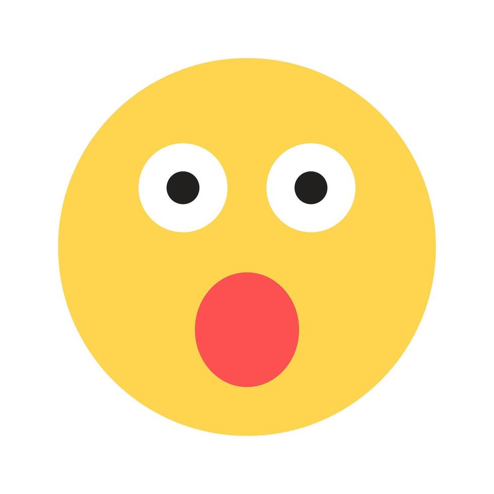 surprised face Illustration vector