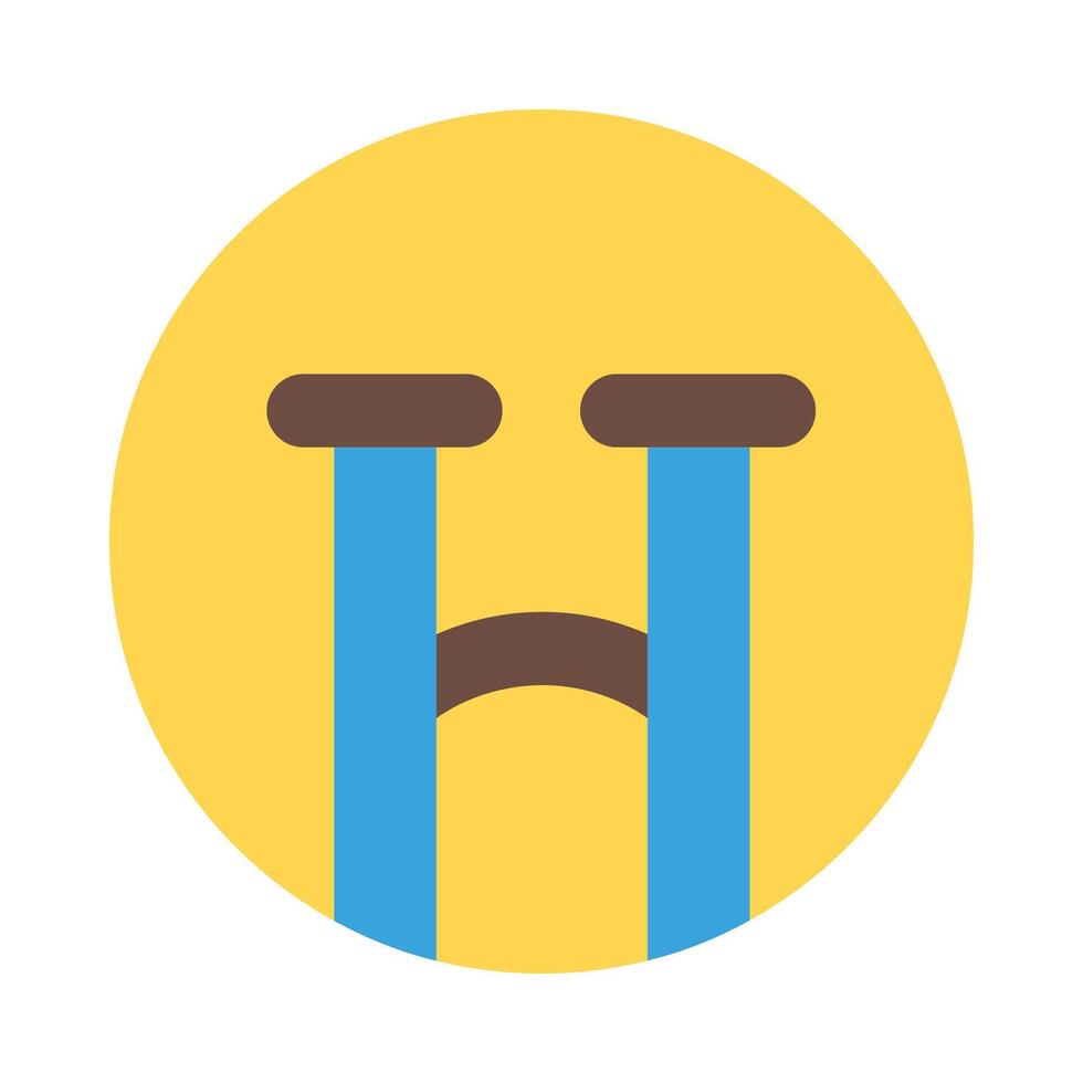crying face Illustration vector