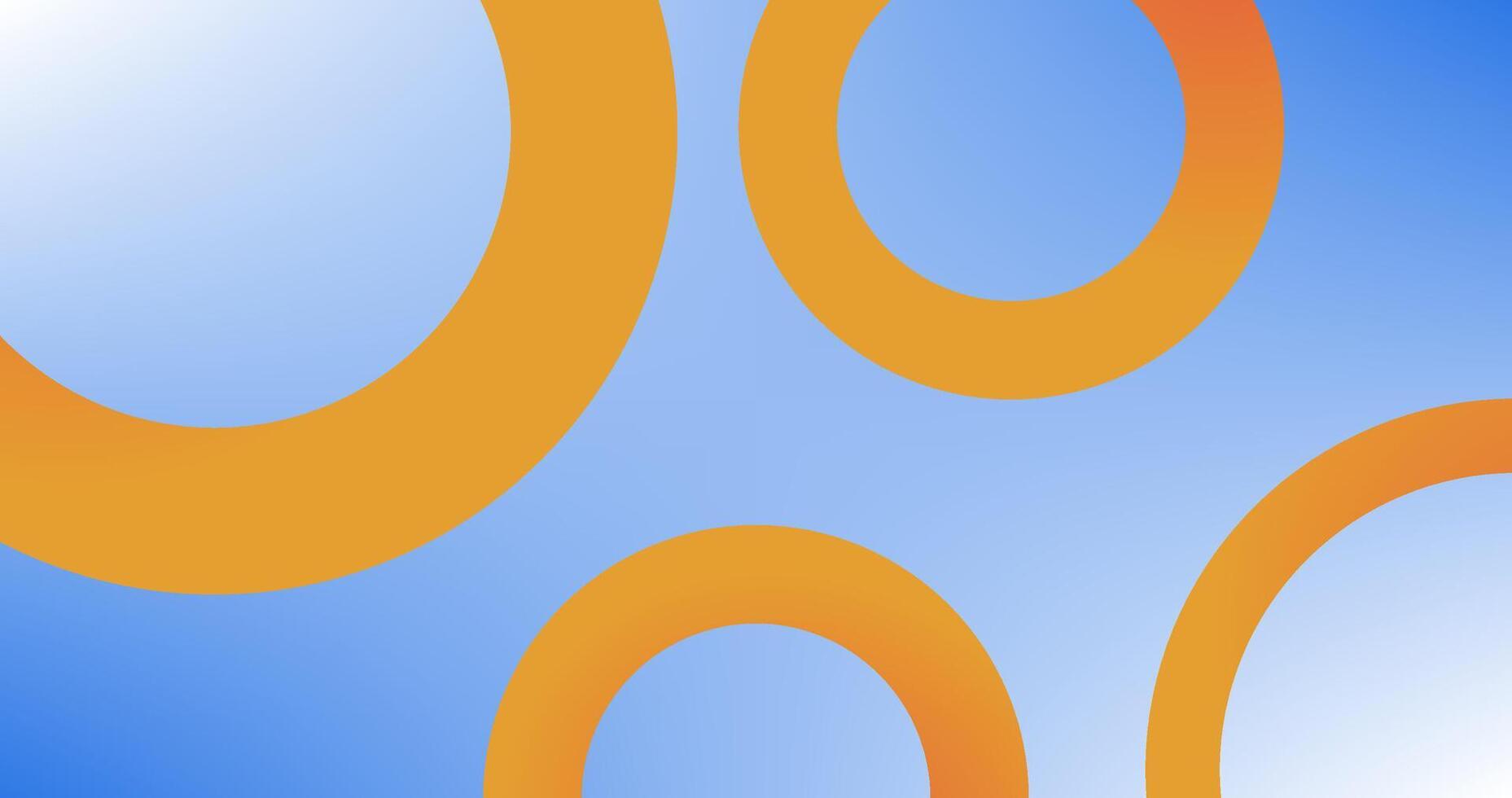 Gradient Sky Background with Orange Gradient Circles vector