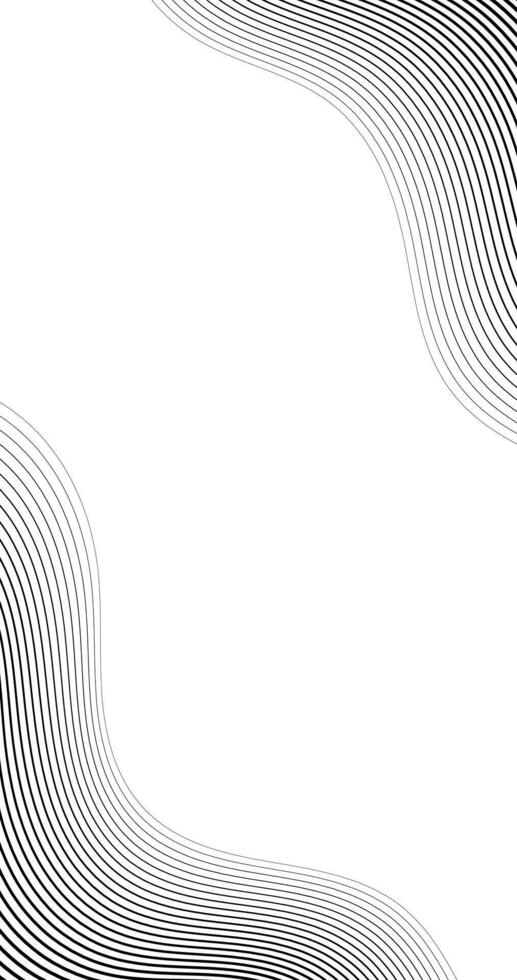 Parallel Black Lines Abstract on margin of vertical white Empty Background illustration, EPS 10 vector