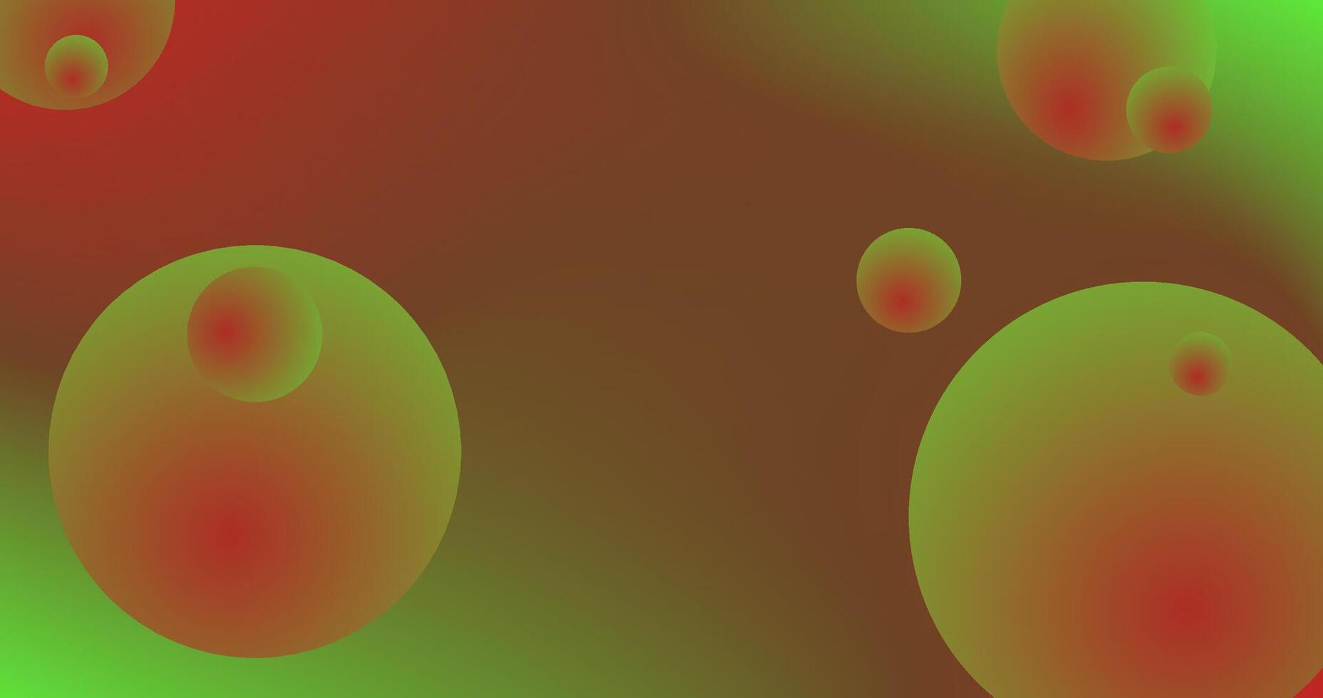 Orange Green Gradient Abstract Background with Orange Green gradient bubbles vector