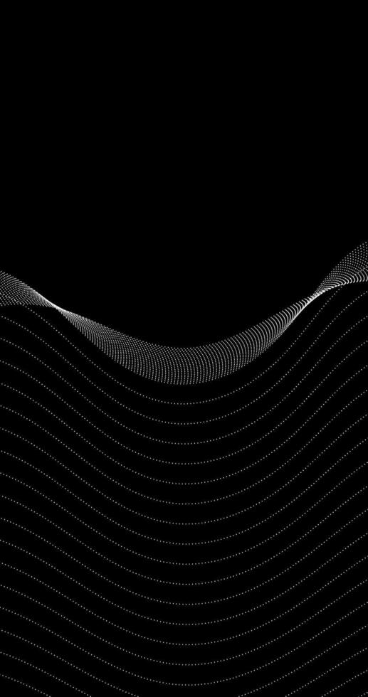 Horizon Abstract parallel wave on a black vertical background illustration vector