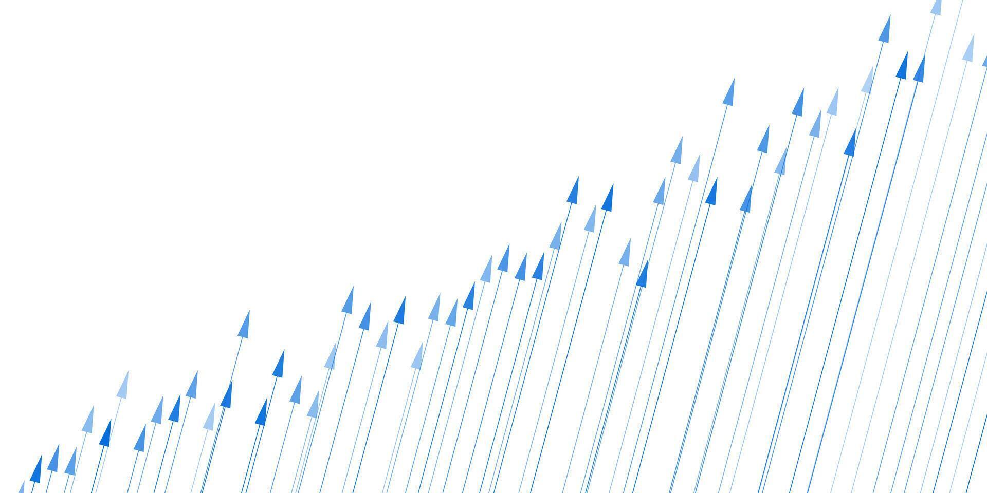 Abstract growing graph chart background vector