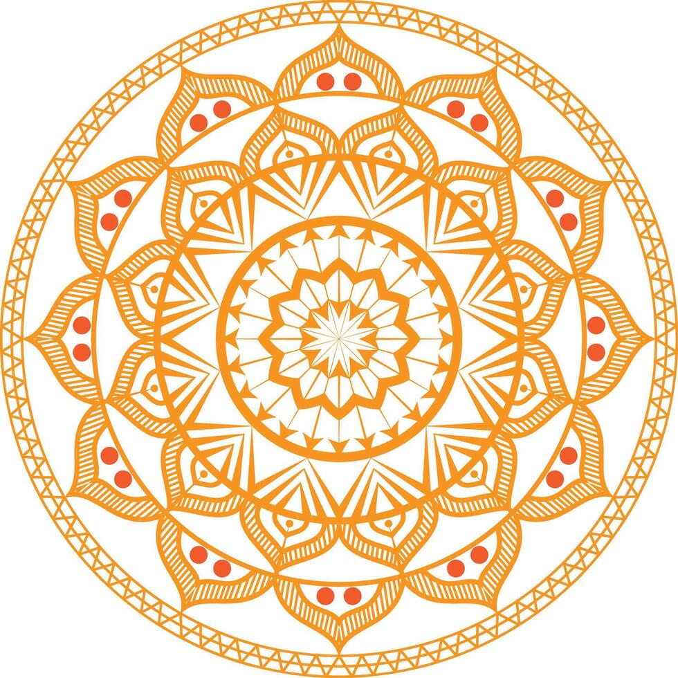 Golden Mandala design vector