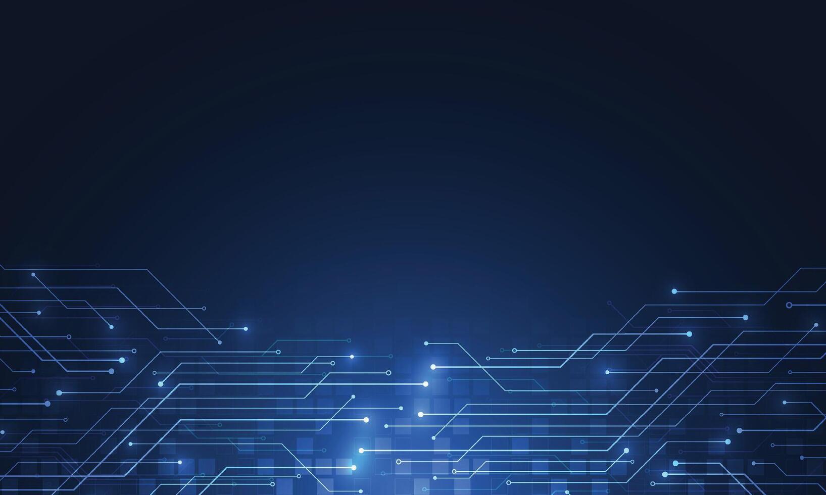 Abstract background with technology circuit board texture. Electronic motherboard illustration. Communication and engineering. vector