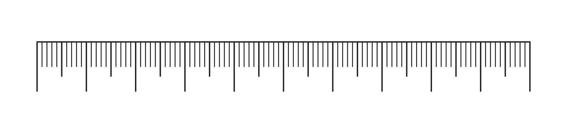 Measuring chart 10 centimeters. Simple ruler scale icon ten cm. Sewing tool. Length measurement math, distance, height. Graphic illustration. vector