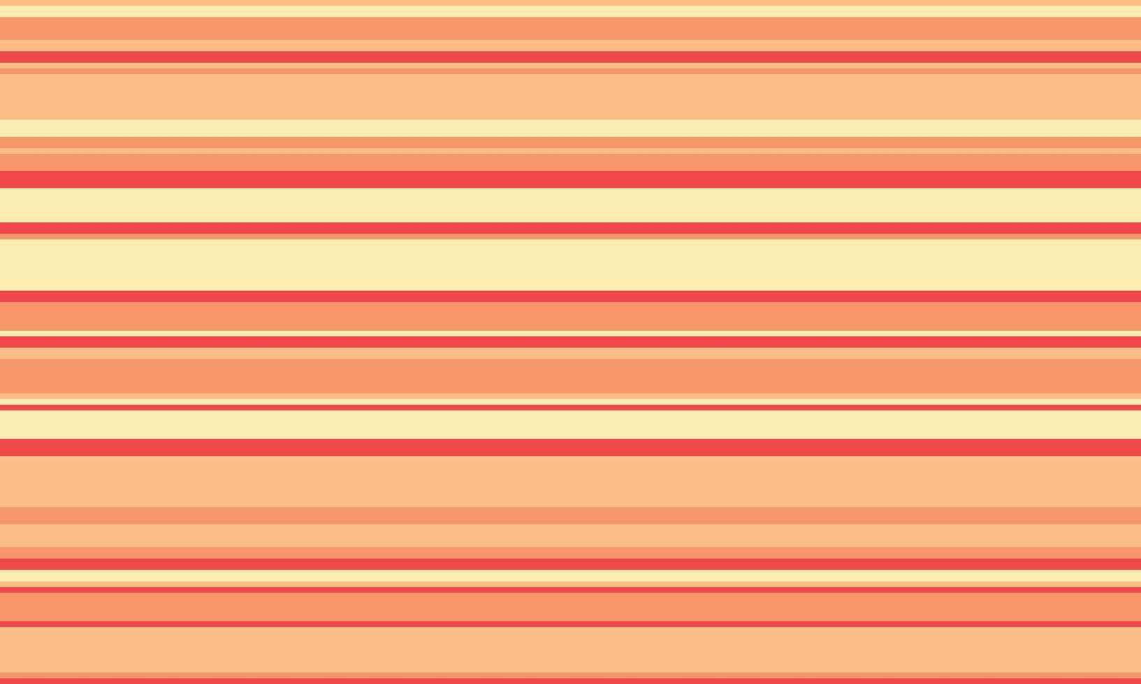 Warmtoned horizontal stripes create a vibrant, minimalist pattern perfect for backgrounds, website designs, or textile prints. Evokes feelings of warmth, optimism, and summer. vector