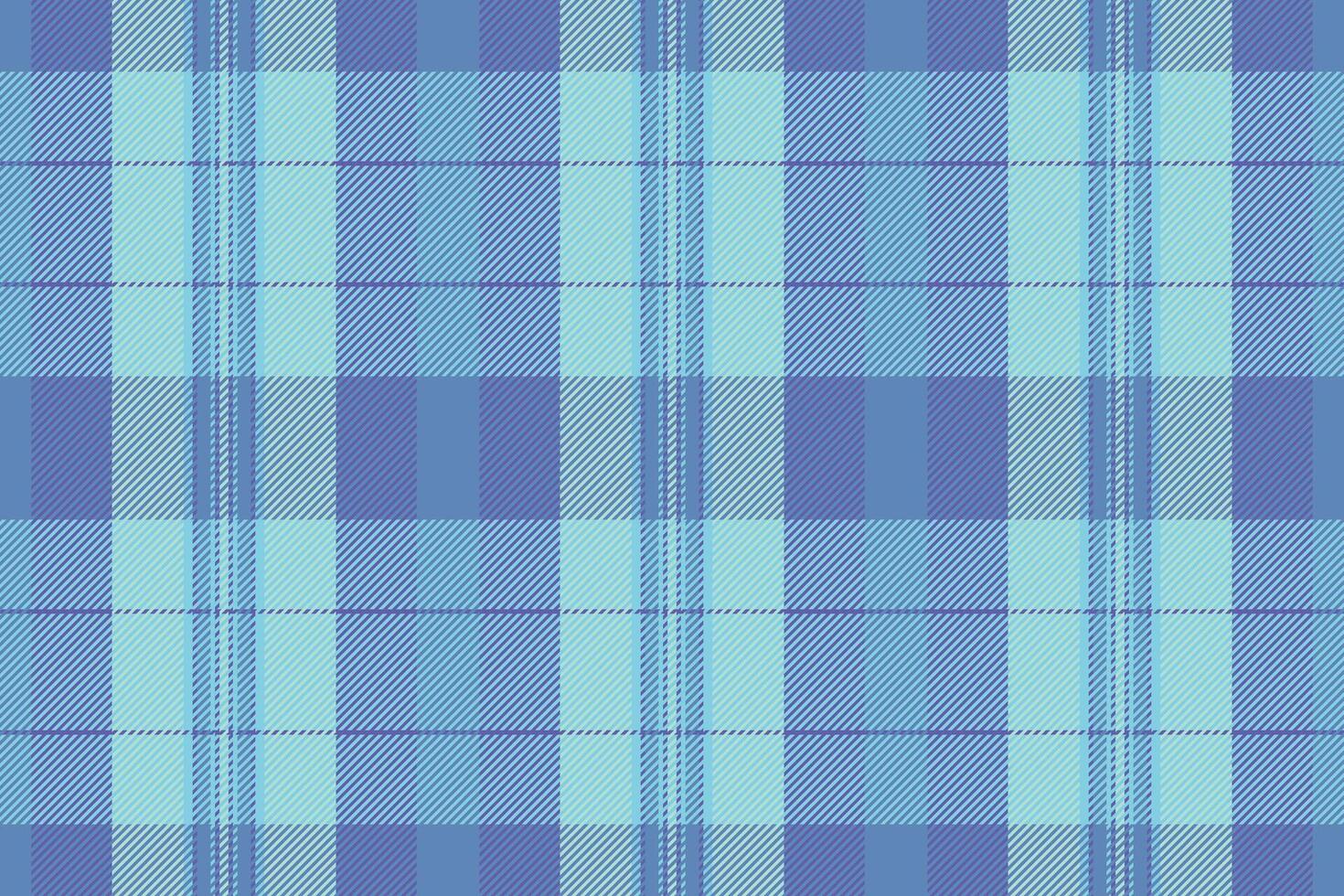 Serene teal and periwinkle plaid pattern. Perfect for textile design, website backgrounds, or fashion projects. This calming, textured image evokes a sense of peace and tranquility. vector