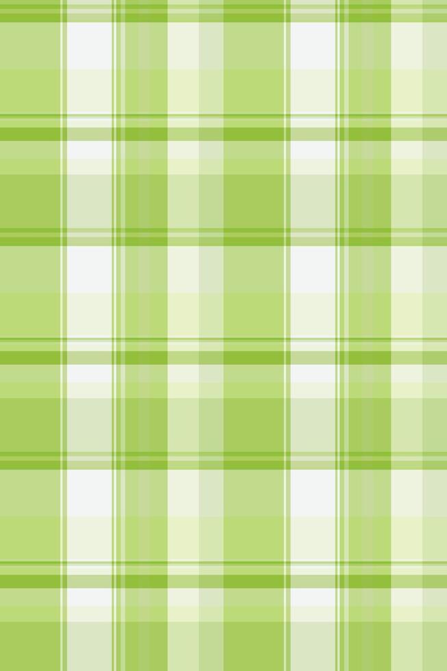 Fresh, springinspired green and white plaid pattern. Ideal for textile designs, website backgrounds, or crafting projects. vector