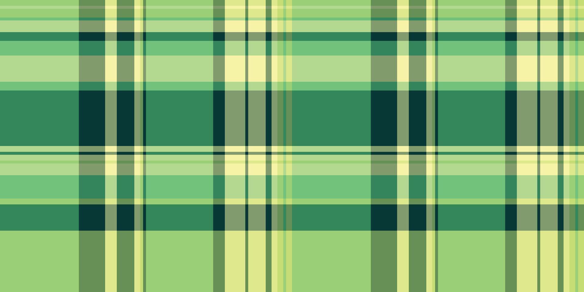 Stripped background fabric tartan, fancy texture check textile. Flannel plaid pattern seamless in green and lime colors. vector