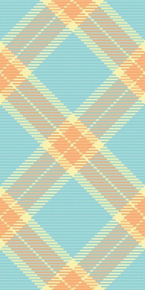 Gorgeous fabric texture , warm pattern tartan check. Luxury seamless textile background plaid in light and cyan colors. vector