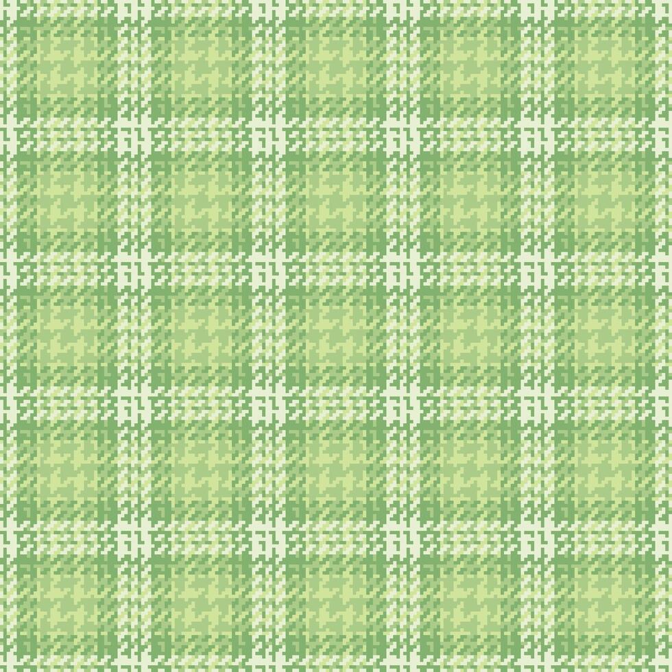 Classic green white houndstooth pattern. Versatile for backgrounds, textiles, and designs evoking tradition, comfort, or spring themes. Seamless. vector
