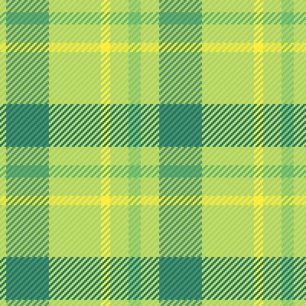 Vibrant green and yellow plaid pattern, perfect for textile design, spring projects, or adding a touch of nature to your visuals. vector