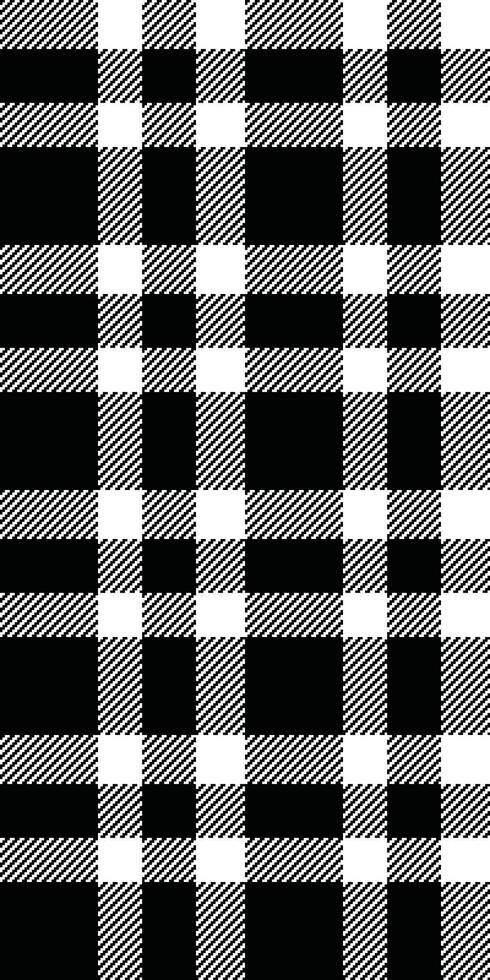 Christmas card texture pattern fabric, mosaic textile background check. Clan seamless plaid tartan in black and white colors. vector