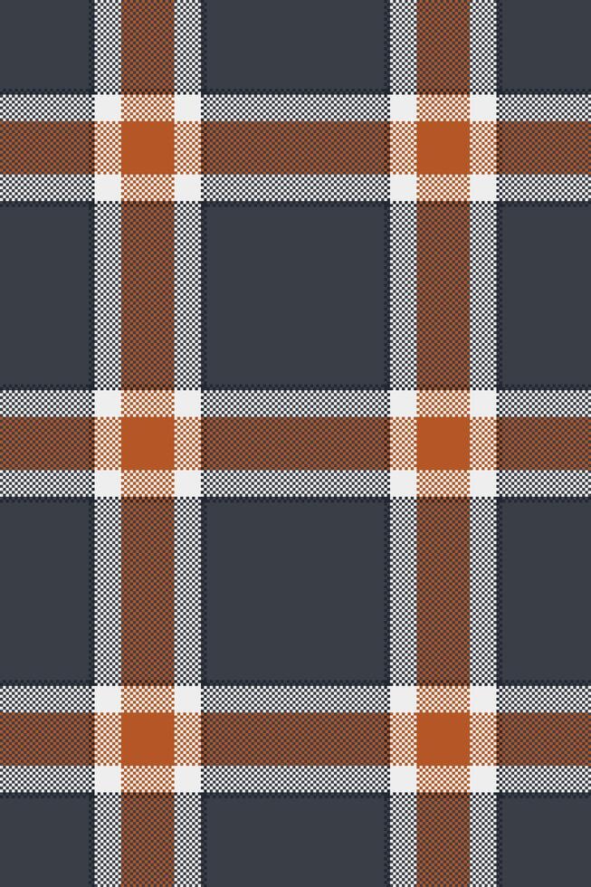 Nyc texture background textile, skirt fabric plaid pattern. Direct check seamless tartan in dark and white colors. vector