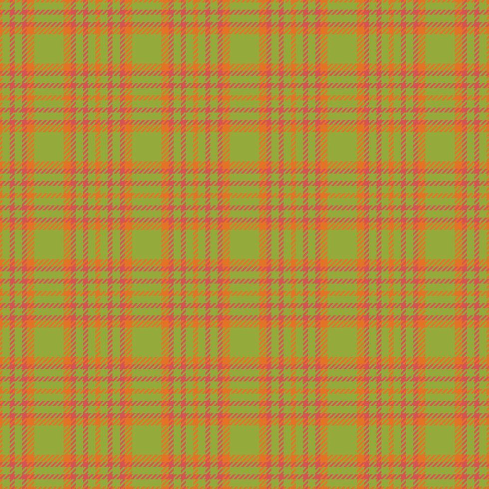 Buffalo fabric tartan plaid, duvet cover seamless textile. Geometric texture check pattern background in lime and red colors. vector