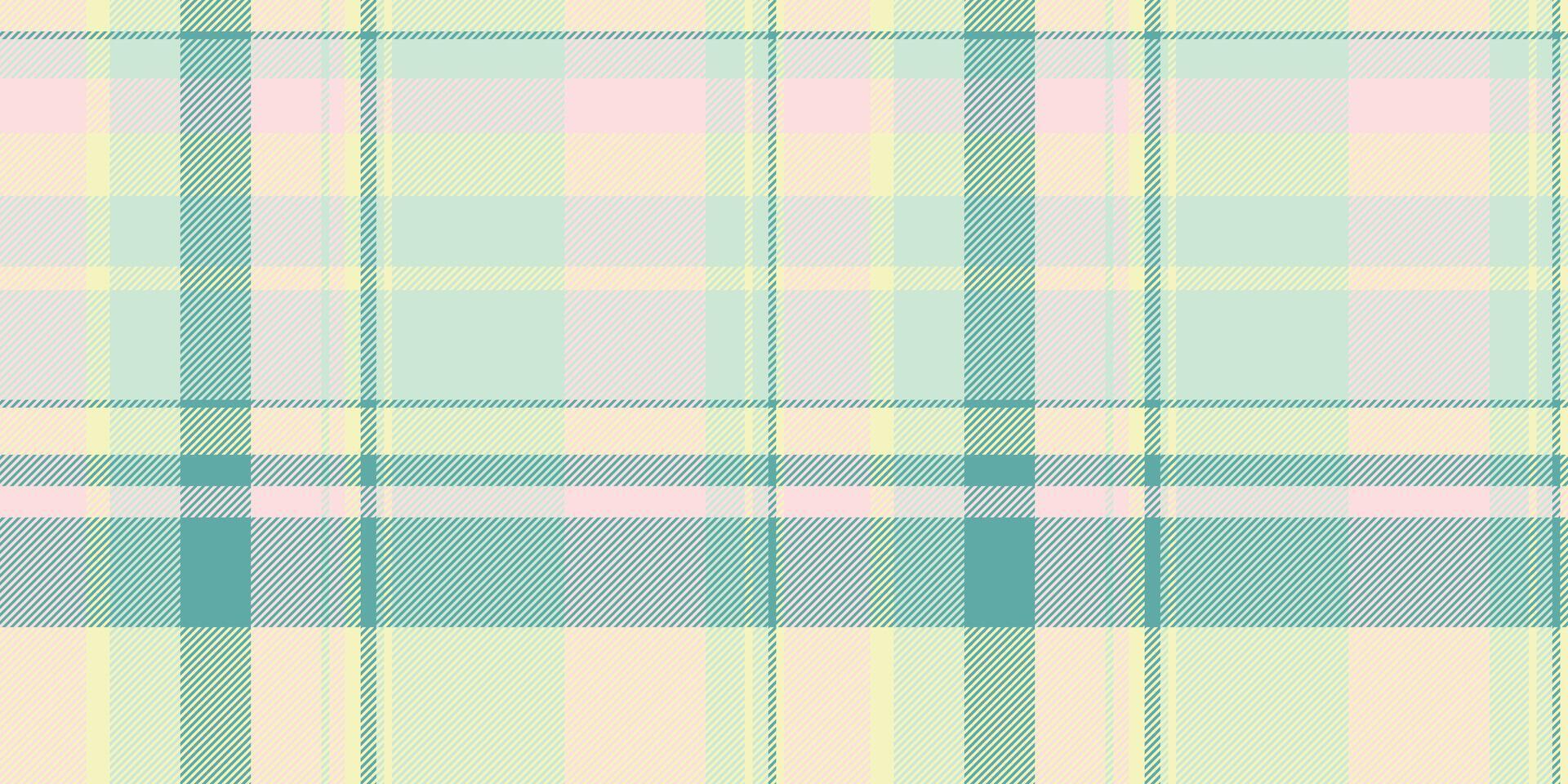 Pastel plaid pattern delicate, seamless texture featuring soft hues of yellow, green, and pink. Ideal for fashion, textile, website backgrounds, and stationery designs. vector