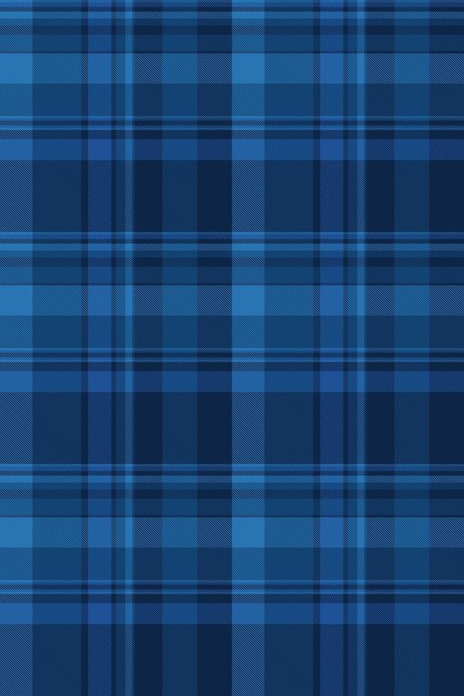 Elegant deep blue plaid pattern. Perfect for backgrounds, textiles, or website design. Subtle texture adds sophistication. Modern and versatile, ideal for various applications. vector