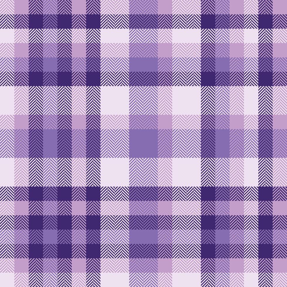 Elegant purple and lilac herringbone plaid pattern. Perfect for textile design, fashion, stationery, or website backgrounds. Subtle texture adds sophistication. vector
