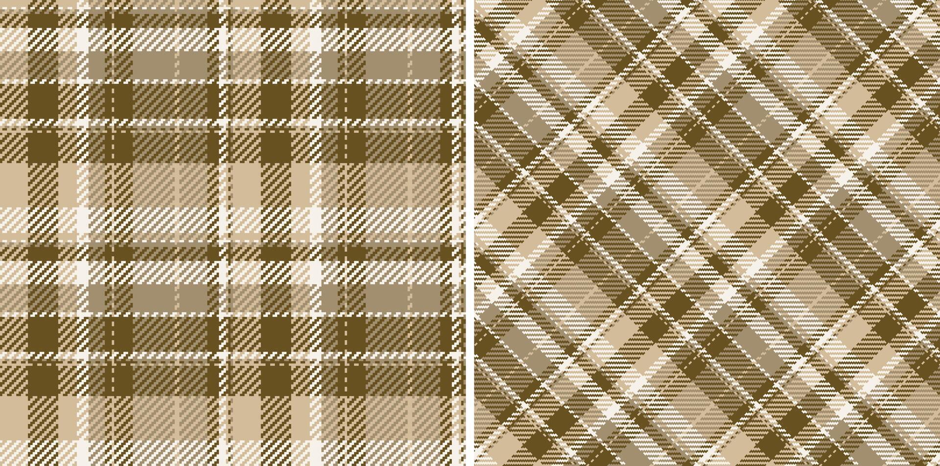 Classic plaid pattern in warm earth tones. Perfect for backgrounds, textiles, or adding a touch of rustic charm to your designs. Seamless and versatile. vector