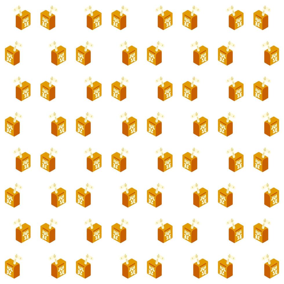 Seamless Juice Box Cartoon Pattern vector