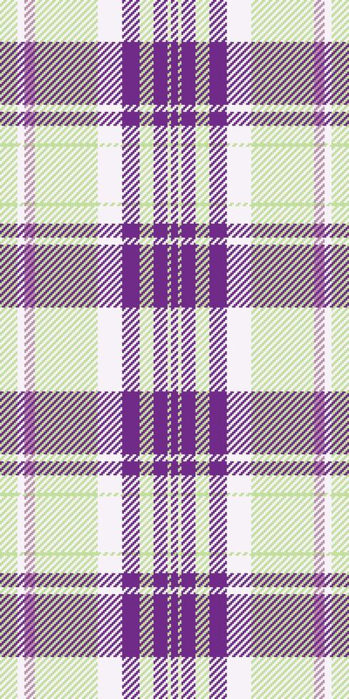 Deluxe background texture , card pattern seamless check. Empty plaid tartan textile fabric in green and white colors. vector