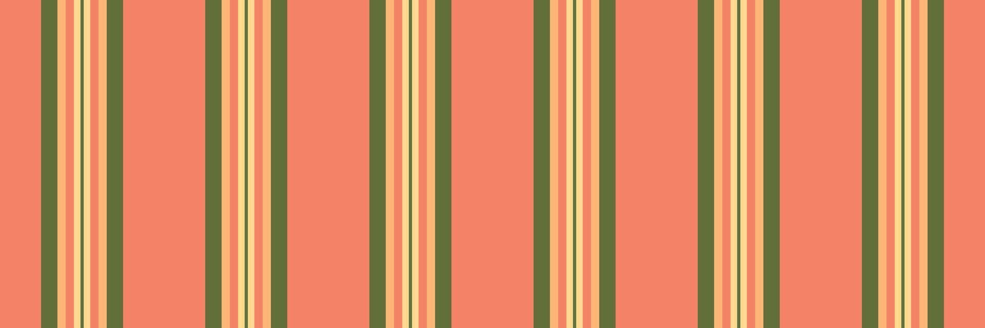 Nlow fabric lines stripe, designer textile vertical. Veat background seamless texture pattern in red and lime colors. vector