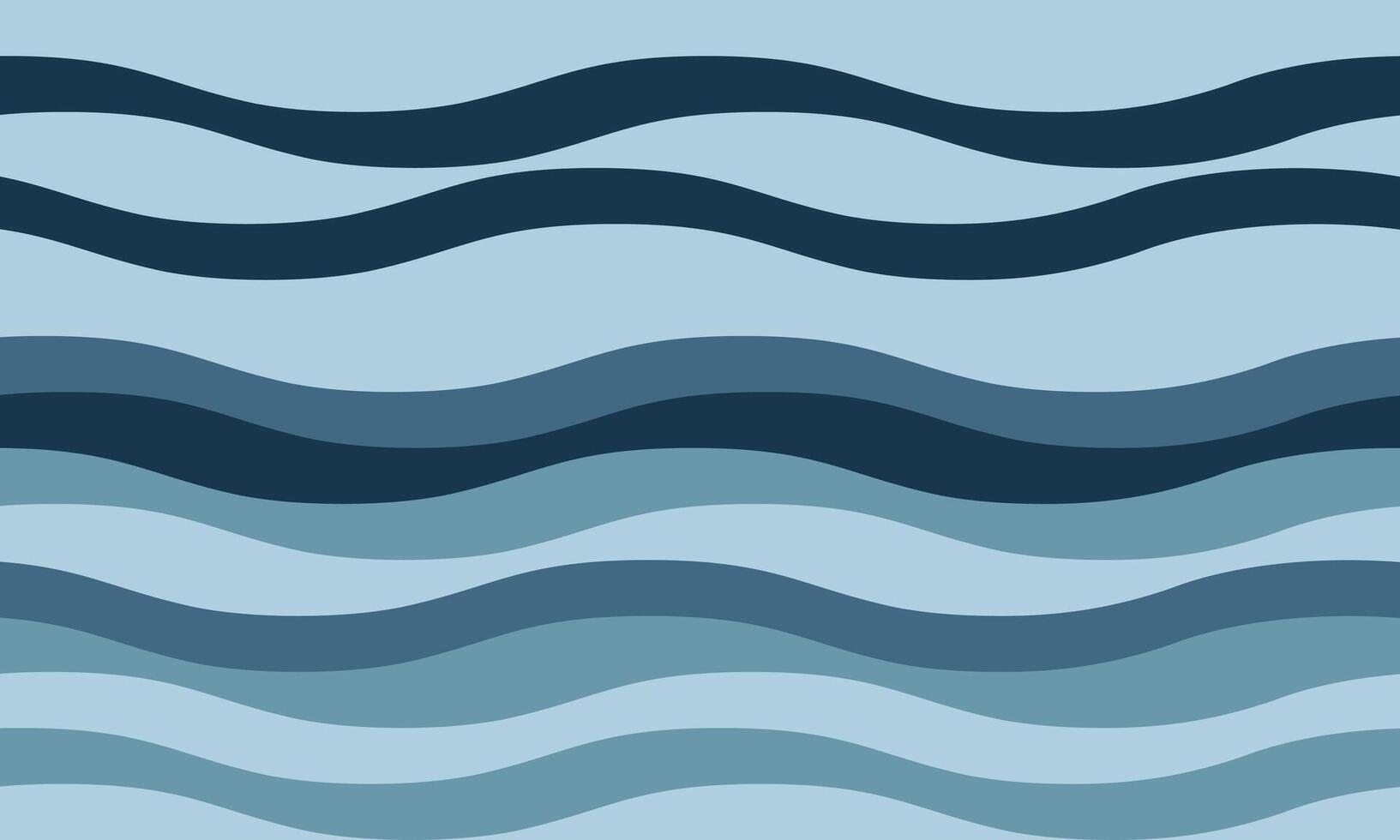Serene abstract wave pattern in calming blues. Perfect for backgrounds, website banners, or textile designs. Evokes feelings of peace, tranquility, and the oceans rhythm. vector