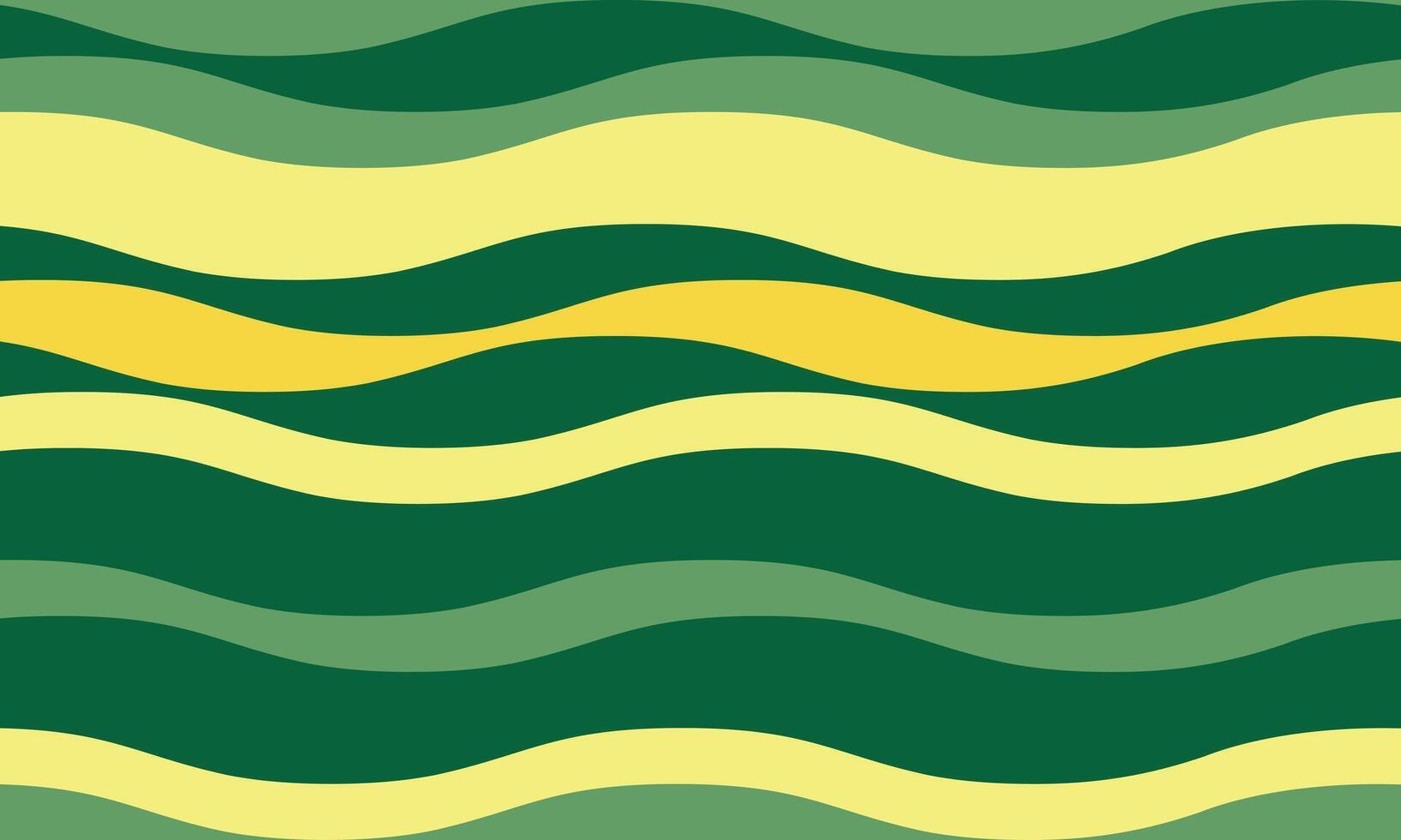 Abstract wavy stripes in calming greens and yellows create a vibrant, seamless pattern. Perfect for backgrounds, textiles, or website design, this image evokes feelings of nature and tranquility. vector