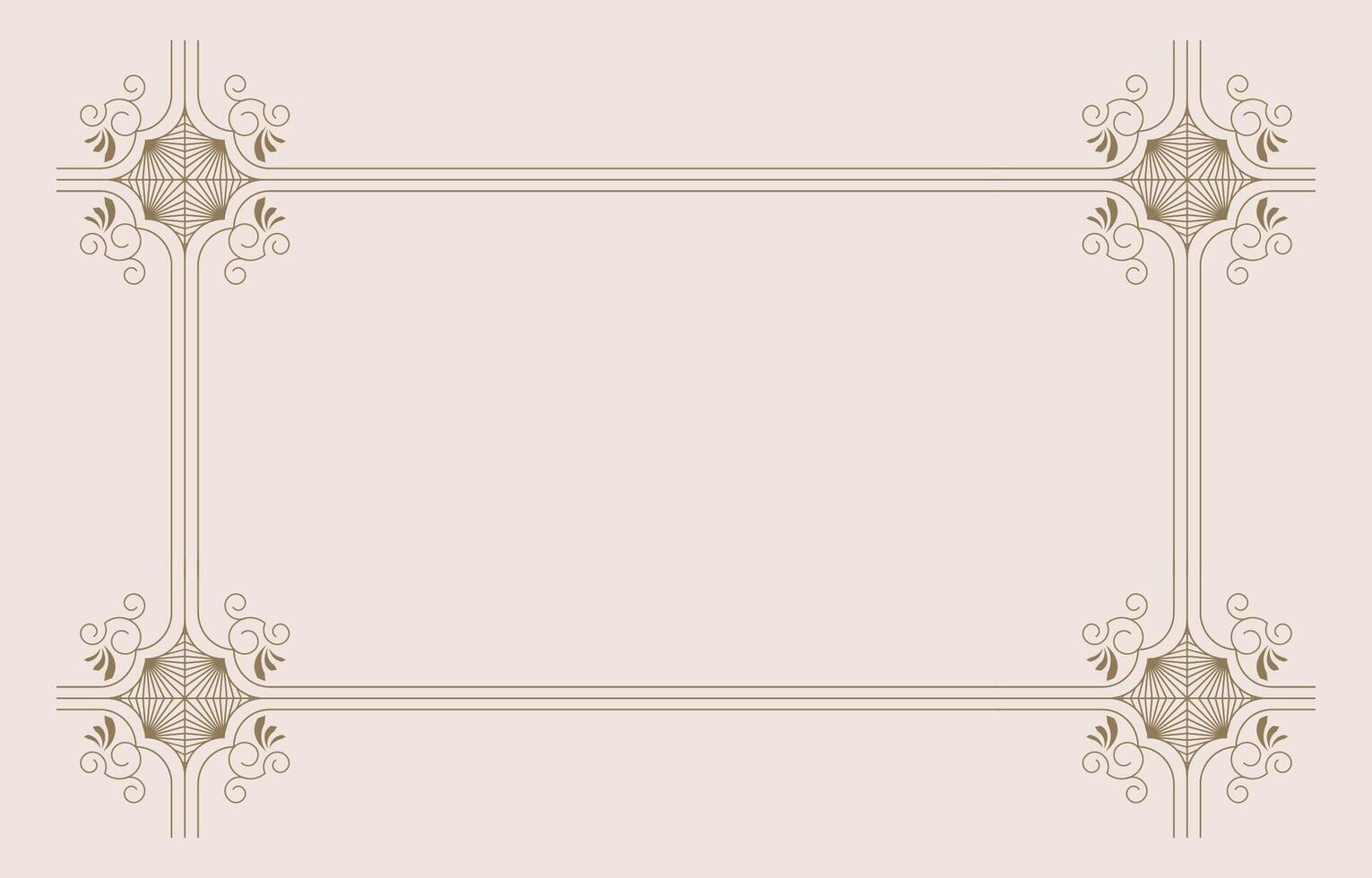Vintage art deco banner vector