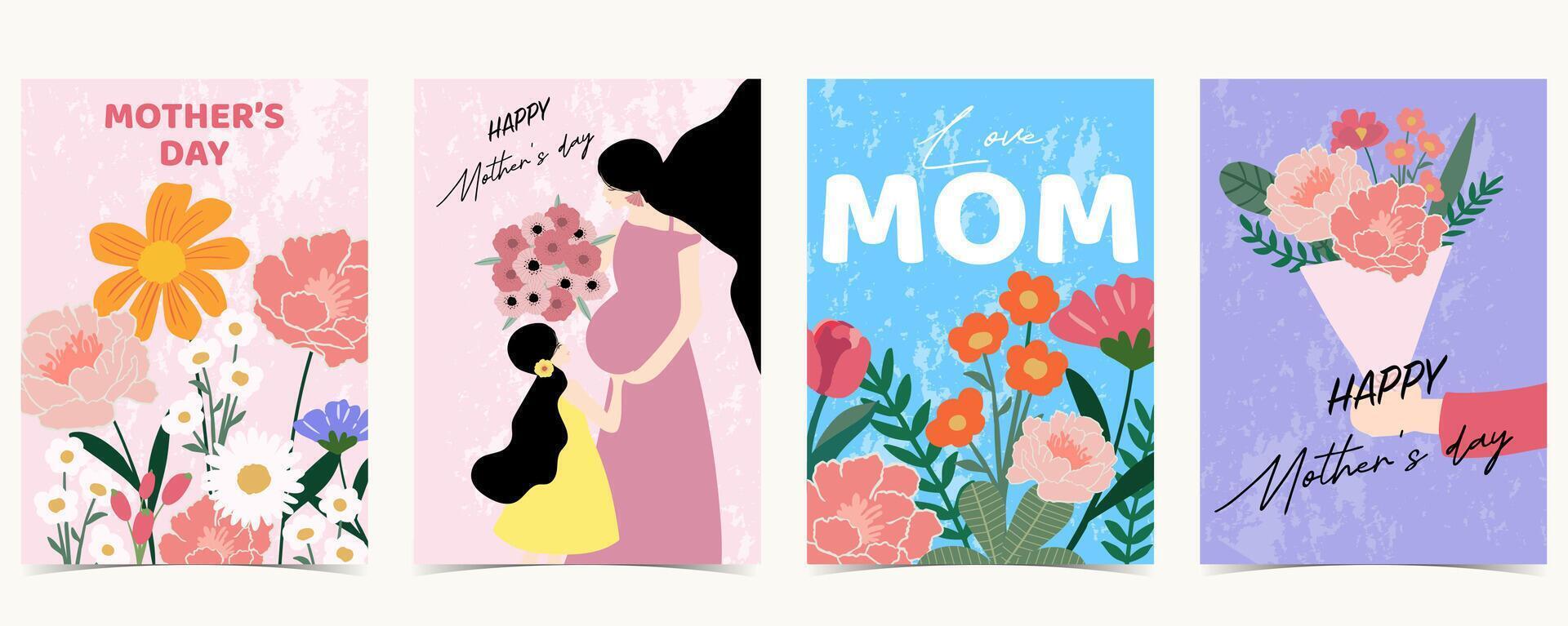 mom background for mother day vector
