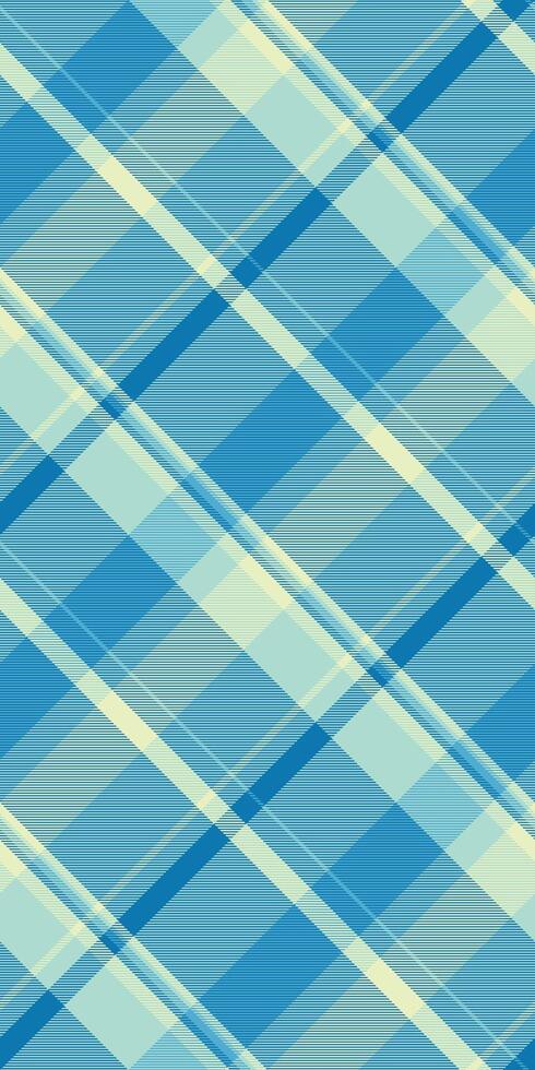 Abstract diagonal plaid pattern in calming blue and pale yellow hues. Perfect for textile designs, website backgrounds, or any project needing a subtle yet stylish geometric texture. vector