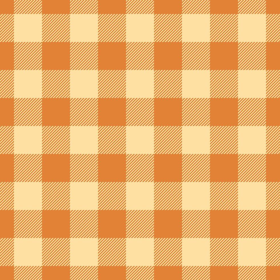 Seamless checkered pattern with warm tones. A classic design, ideal for backgrounds, textiles, or digital paper. Versatile for autumnal or rustic themes. vector