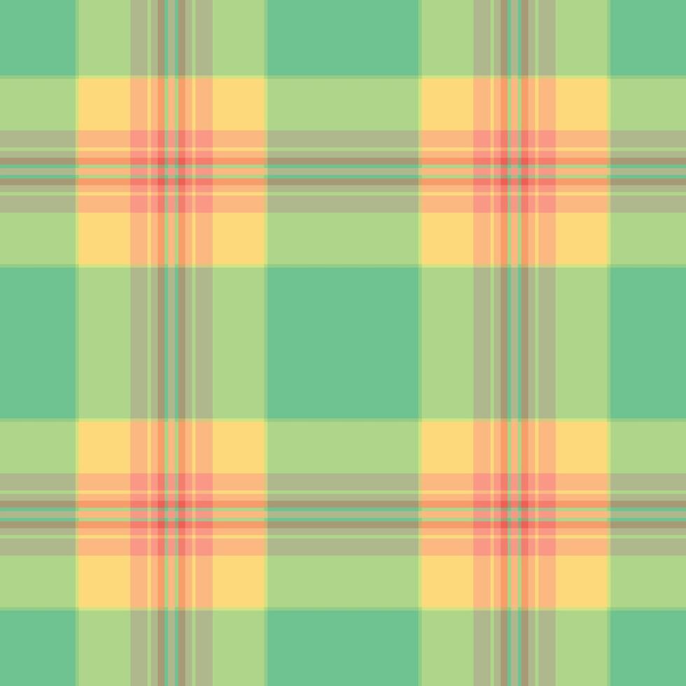 Vibrant pastel plaid pattern. Perfect for textile designs, website backgrounds, or cheerful branding. This seamless texture offers a fresh, springlike feel, symbolizing optimism and renewal. vector